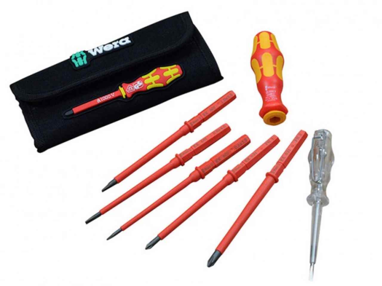 Wera XMS16VDE7 VDE Interchangeable Blade Screwdriver Set 7 Piece