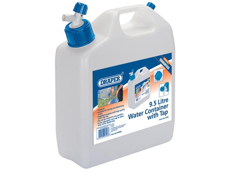 Draper PWB9.5 9.5L Water Container with Tap