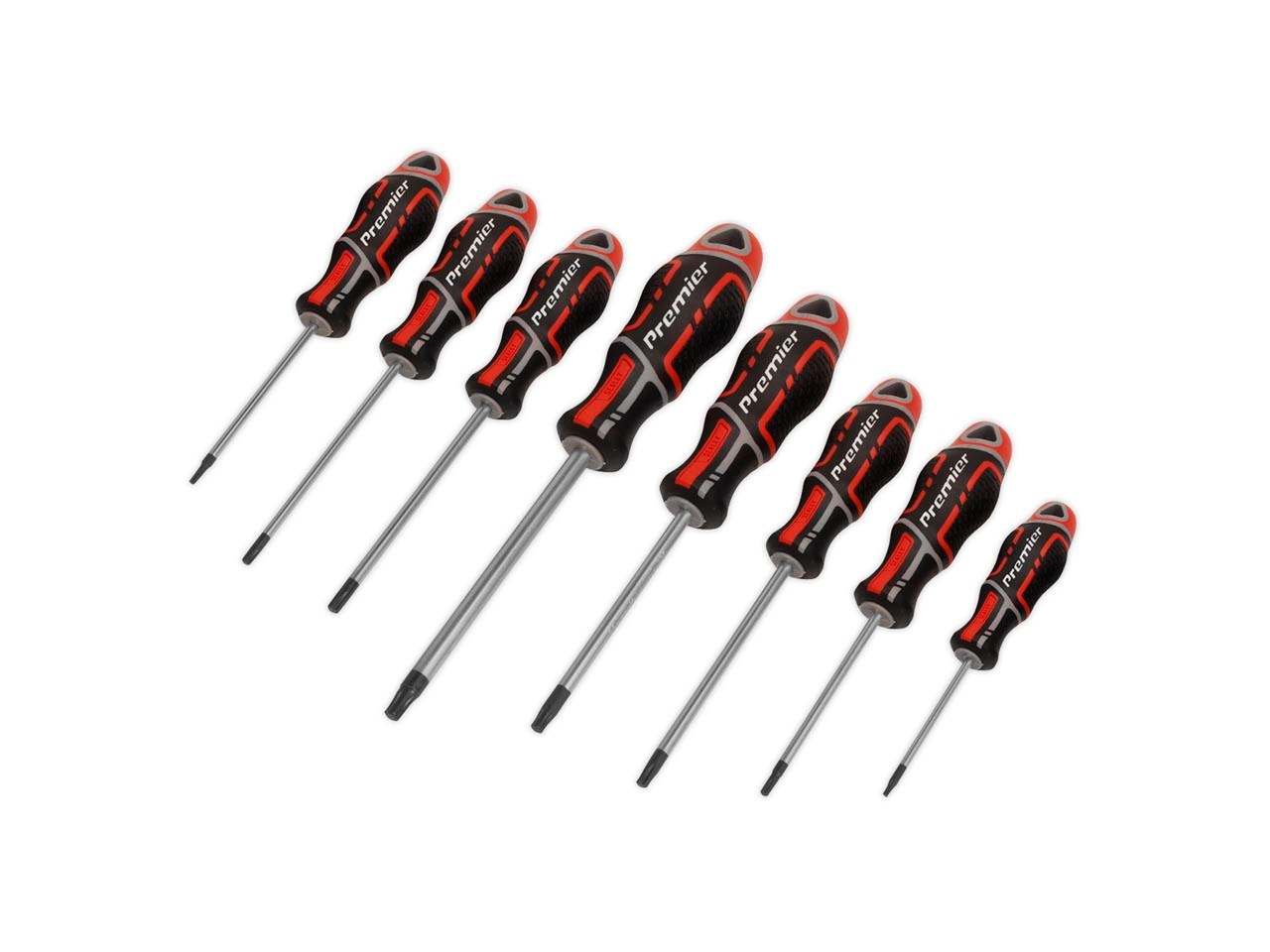 Sealey AK4323 Screwdriver Set 8pc Security TRXStar GripMAX Red