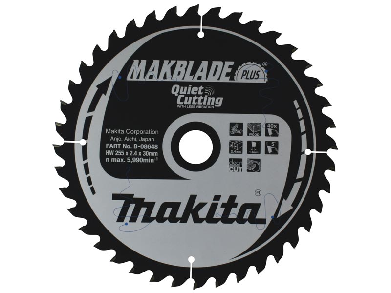 Makita B-09042 190mm Makblade for Stationary Saws 190 x 20 x 60T