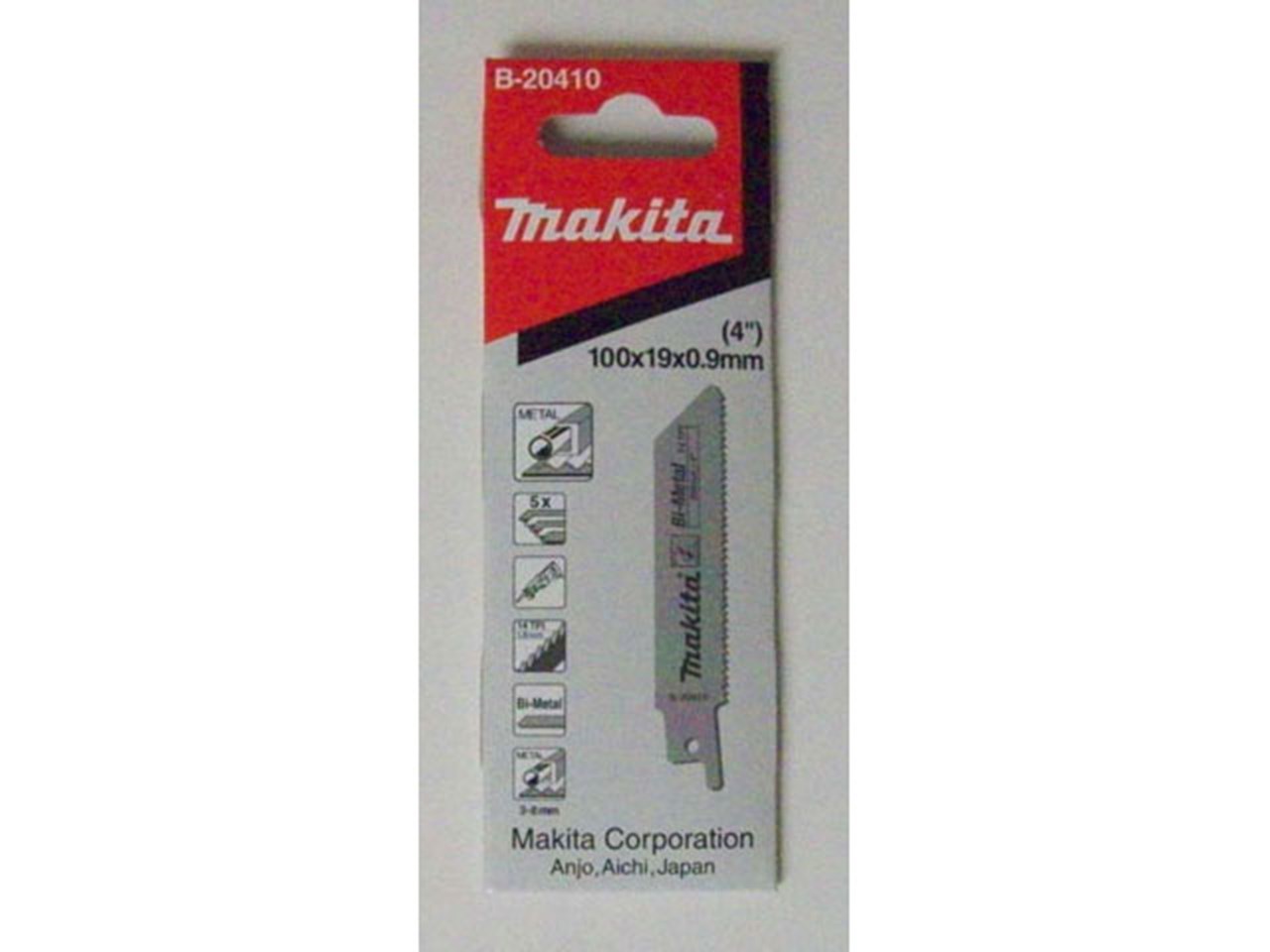 Makita B20410 BiMetal 14TPI Recip Saw Blade 38mm 5pk