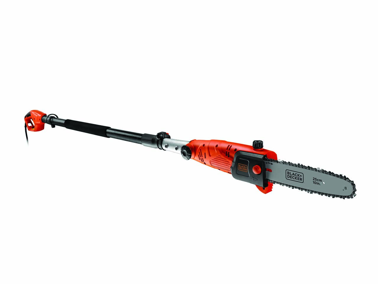 Black and Decker PS7525 Corded Pole Chain Saw 2.7m Height 25cm Bar
