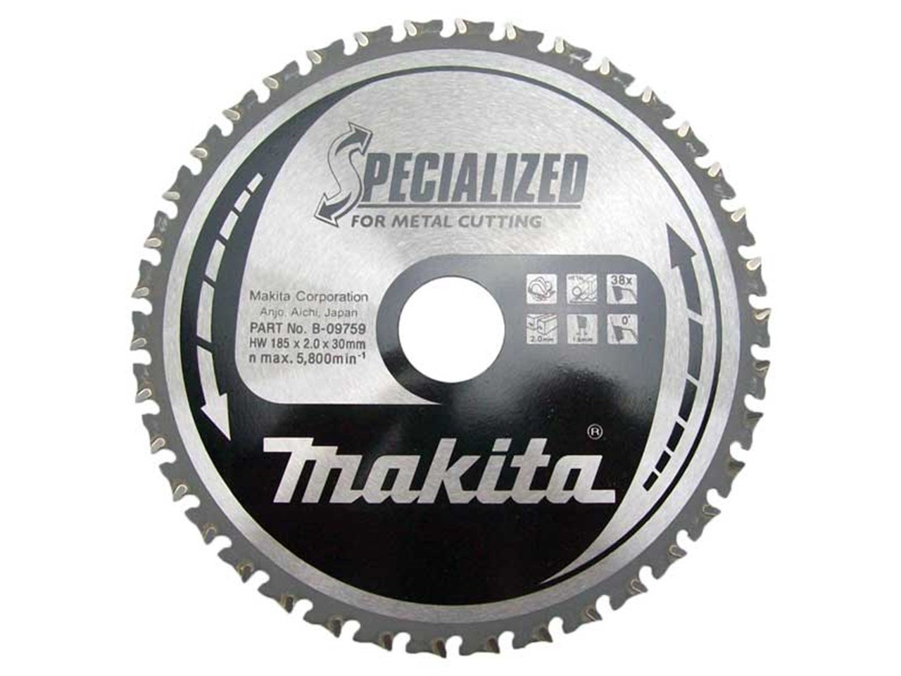 Makita B 09759 185mm Specialized Mild Steel Circular Saw Cutting Blade