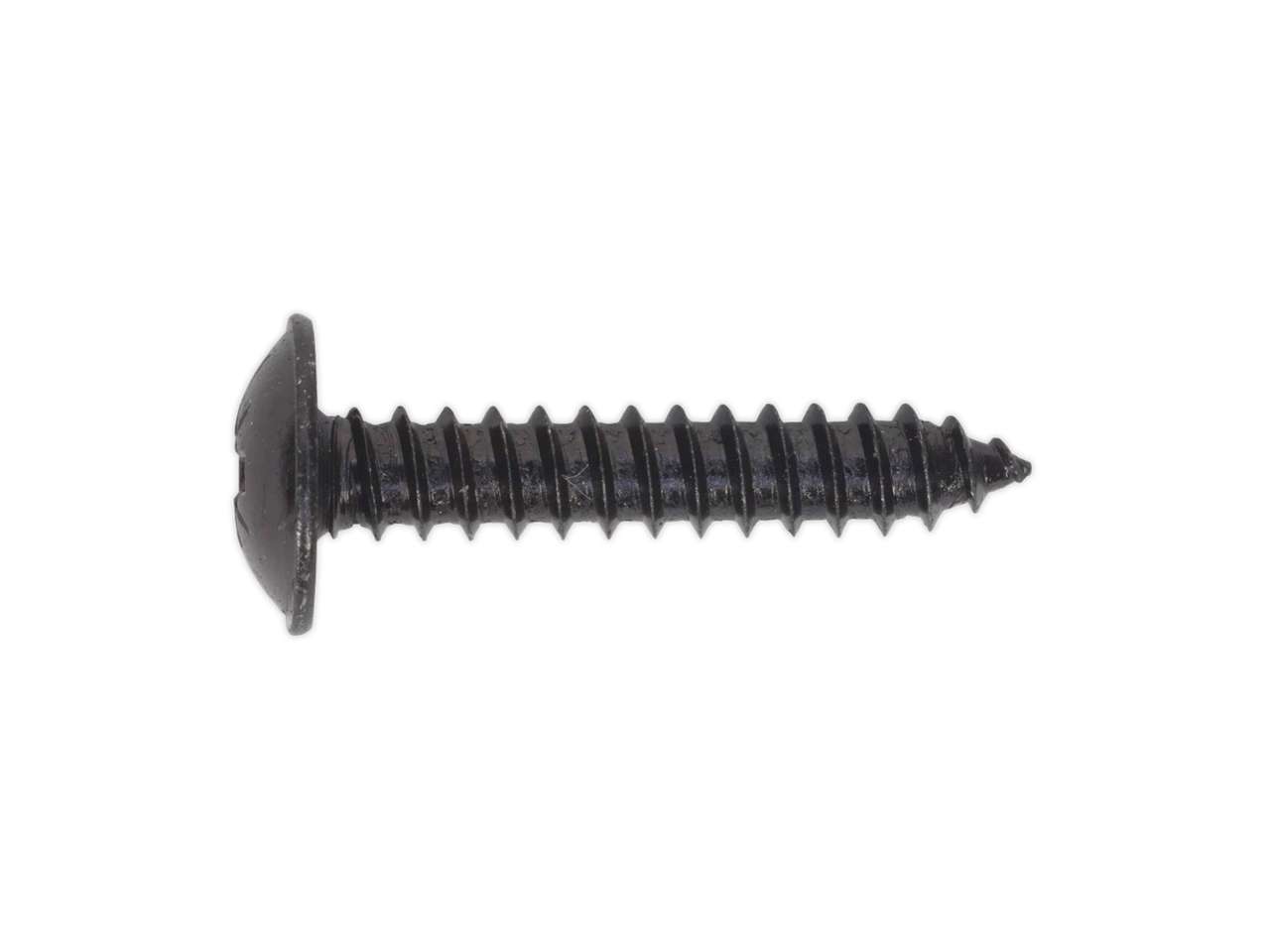 Sealey BST4825 Self Tapping Screw 4.8 x 25mm Flanged Head Black Pozi BS ...