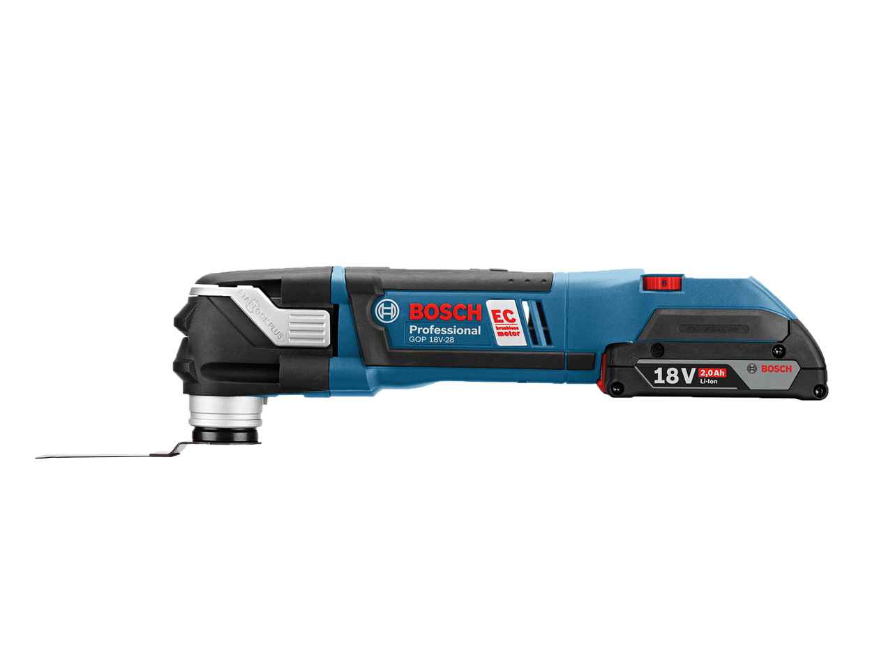 Bosch Gop 18 V2 82 18v 2x2ah Li Ion Starlock Brushless Multi Tool