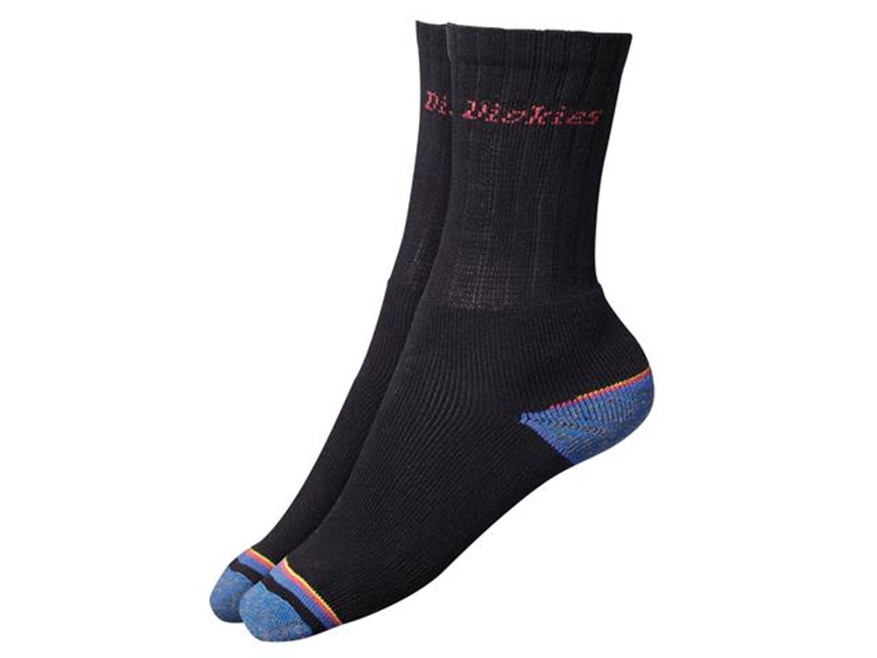 Dickies DICDCK00009S Strong Work Socks, Black (Pack 3)
