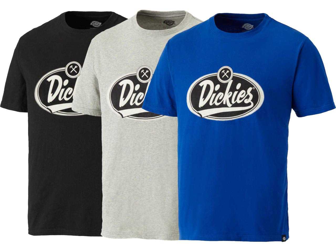 Dickies SH5020 Hampstead 3 Pack T Shirts Assorted Colours L