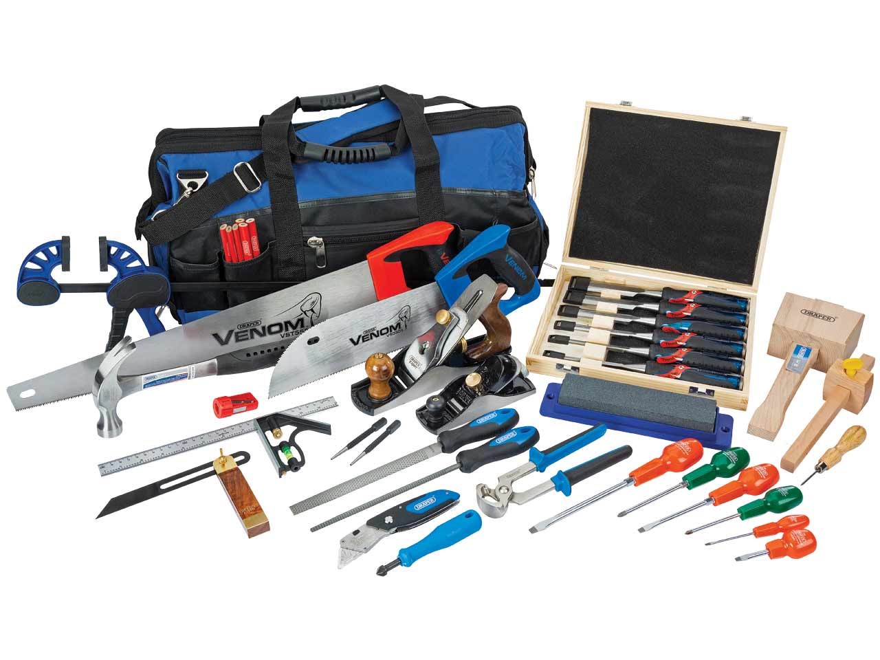 Draper 99242 Carpenters Hand Tool Kit 23pc