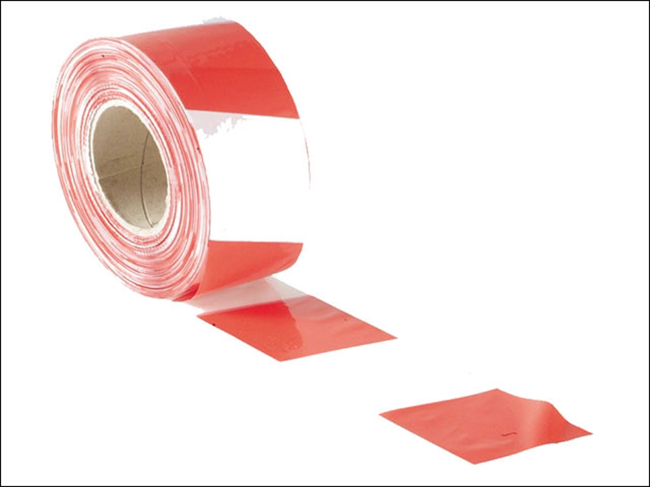 Faithfull FAITAPEBARRW Red and White Barrier Tape 70mm x 500m