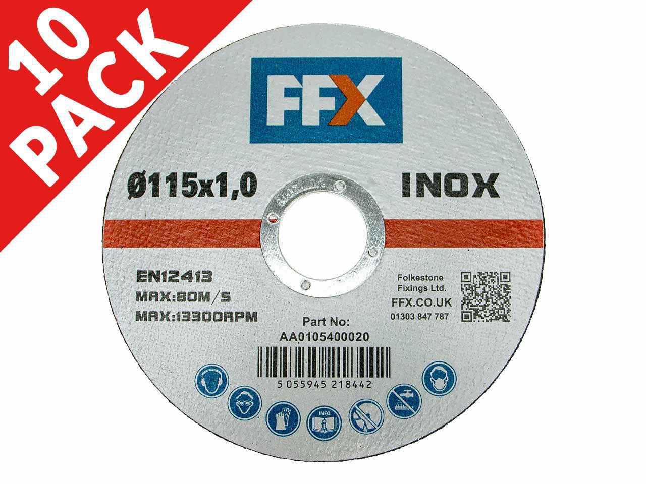 Pack of 10 5 inch X 1mm METAL CUTTING DISC ULTRA THIN