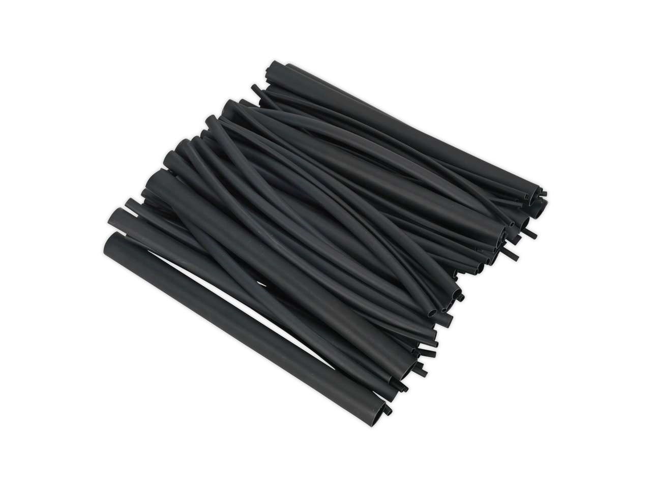 Sealey HSTAL72B Heat Shrink Tubing Assortment 72pc Black Adhesive Lined Heat Shrink Tubing Tractor Supply