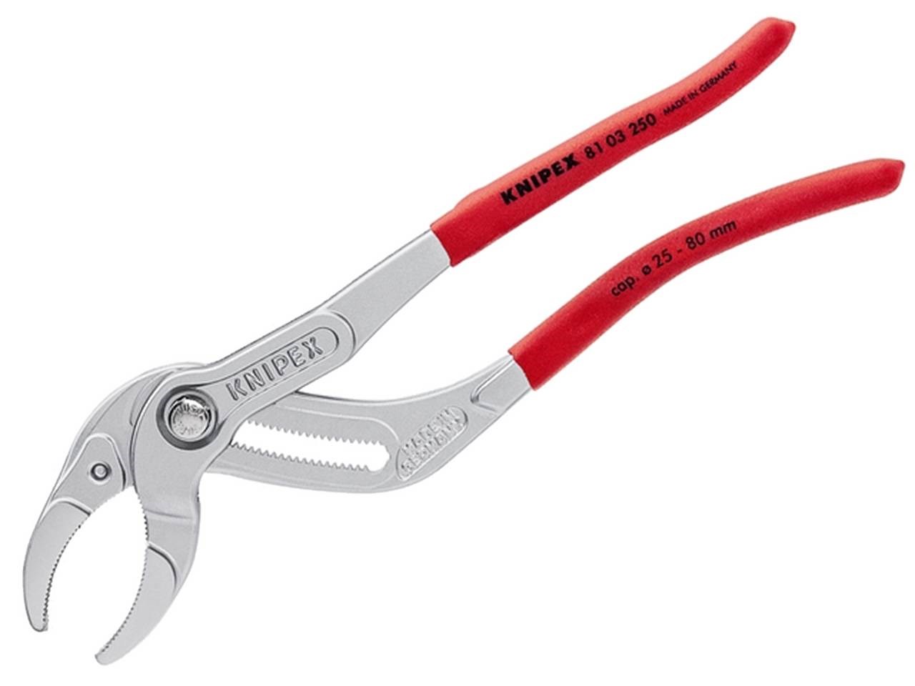 Knipex 8103250SB 250mm Chrome Finish Plastic Pipe Grip Pliers