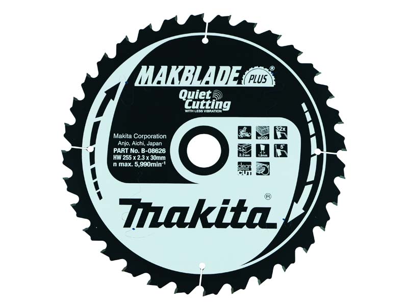 Makita B08626 255mm x 30mm x 32T Mitre Saw Blade