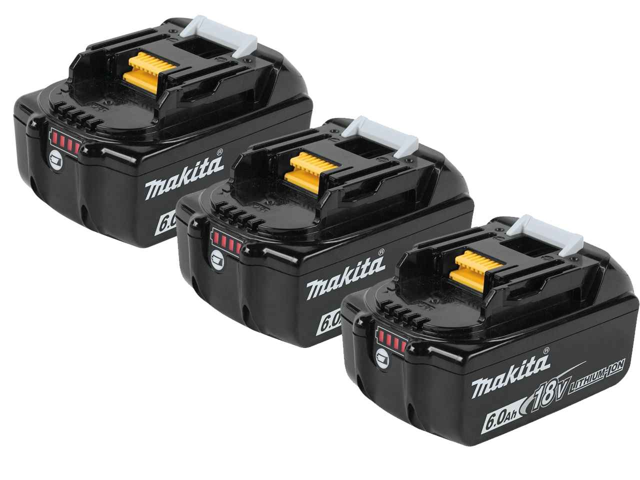 Makita BL1860BX3 3 x 18v 6Ah LXT Li-ion Genuine Makstar Battery Pack