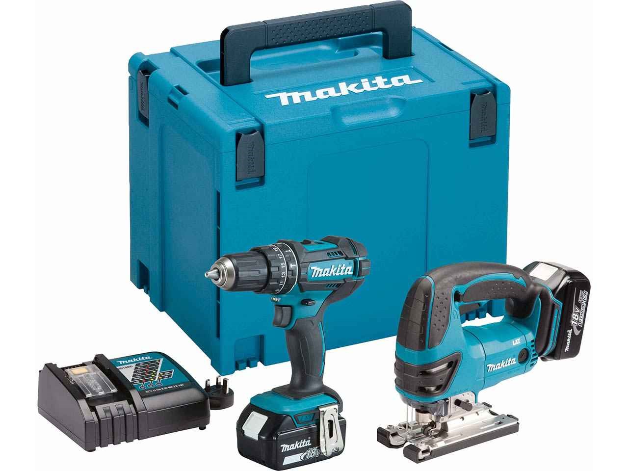 Makita DLX2134MJ 18V 2x4Ah LXT Liion Combi Drill and