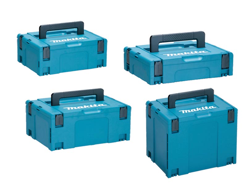 Makita Makpac Pack of 4 Connector Case Type 1,2,3 and 4 Boxes Tool storage
