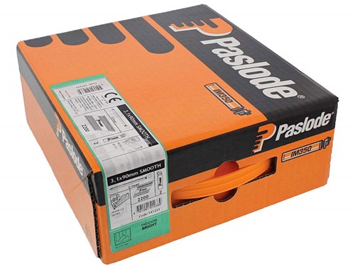 Paslode 141233  3.1mm x 90mm ST BR Nail Fuel Pack x 2200 + 2 fuel cells