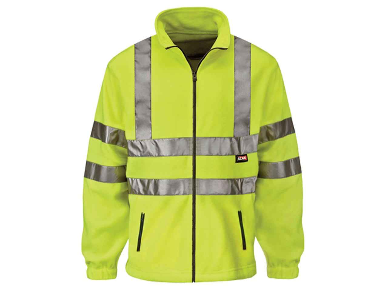 Scan Mens Hi Vis Jacket Hi Viz High Visibility Motorway Safety Coat ...