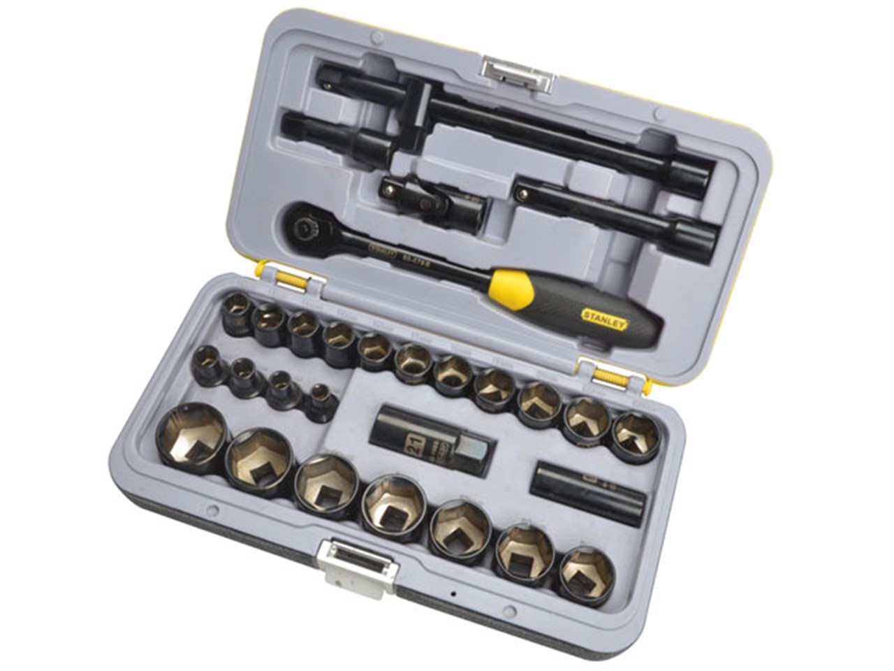 Stanley STA194662 FatMax Socket Set 30 Piece 1/2 Drive Black