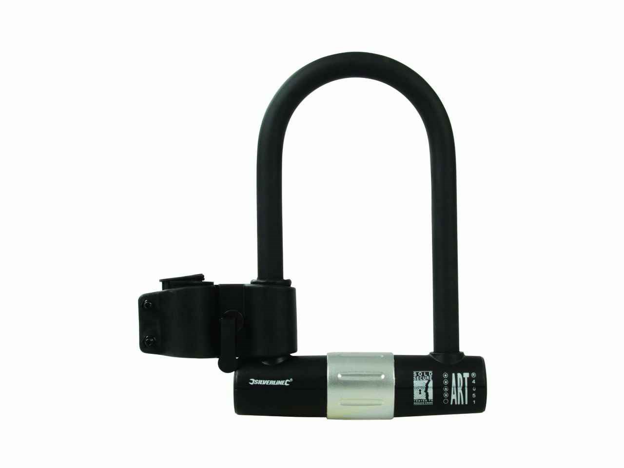 Silverline 735087 High Security Bicycle ULock 180 x 245mm