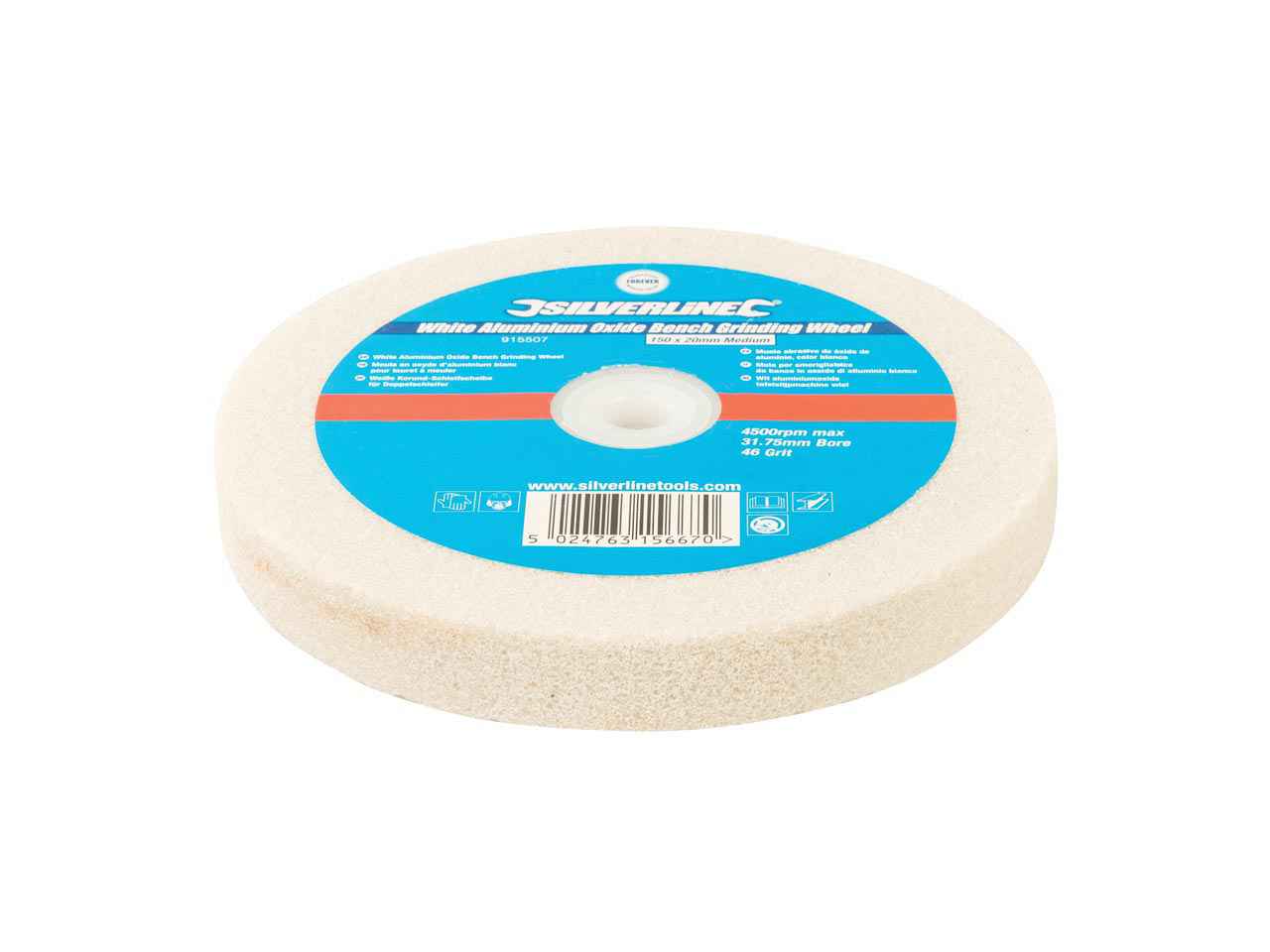 white grinding wheel