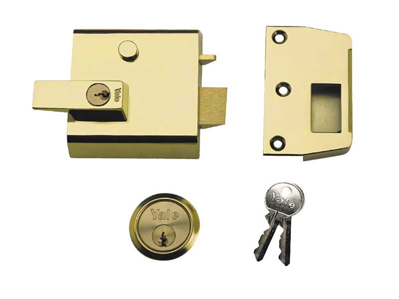 Details About Yale Yalp1b P1 Double Security Nightlatch Brasslux Finish 60mm Backset Visi