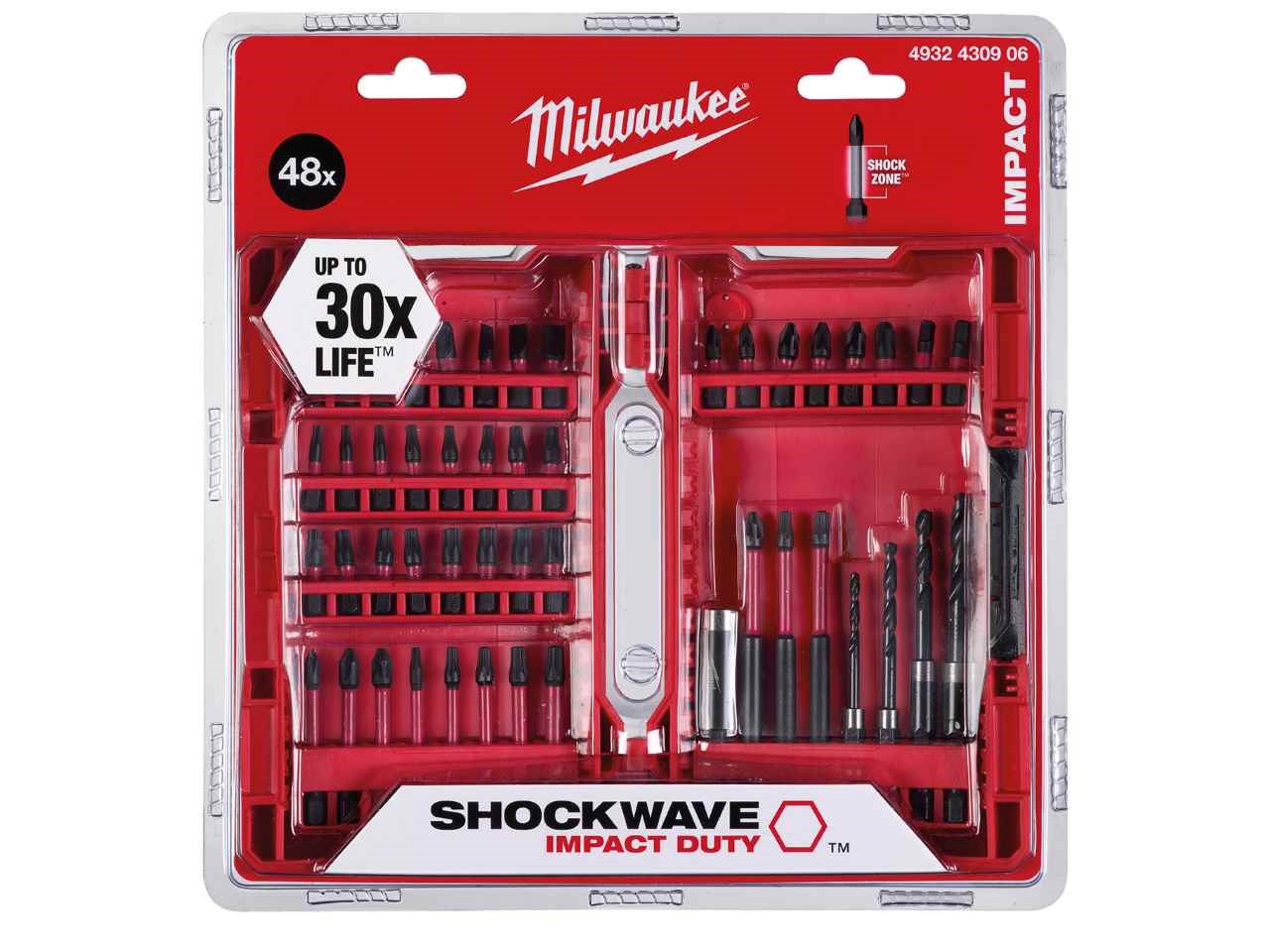 Milwaukee 4932430906 48pc Shockwave Impact Driver Bit Set