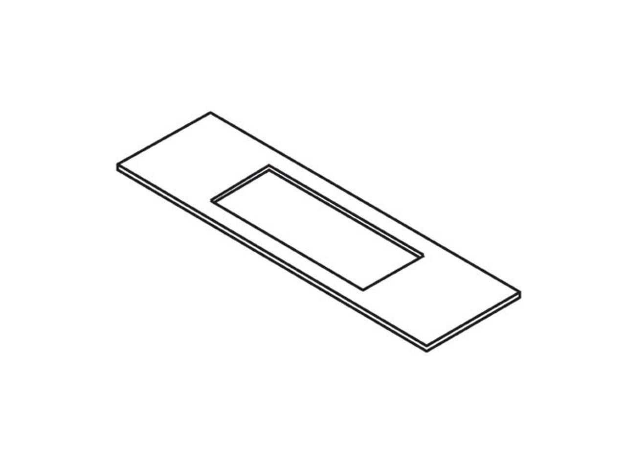 Trend WPLOCK/T/6 Lock template 25.4mm x 145mm faceplate